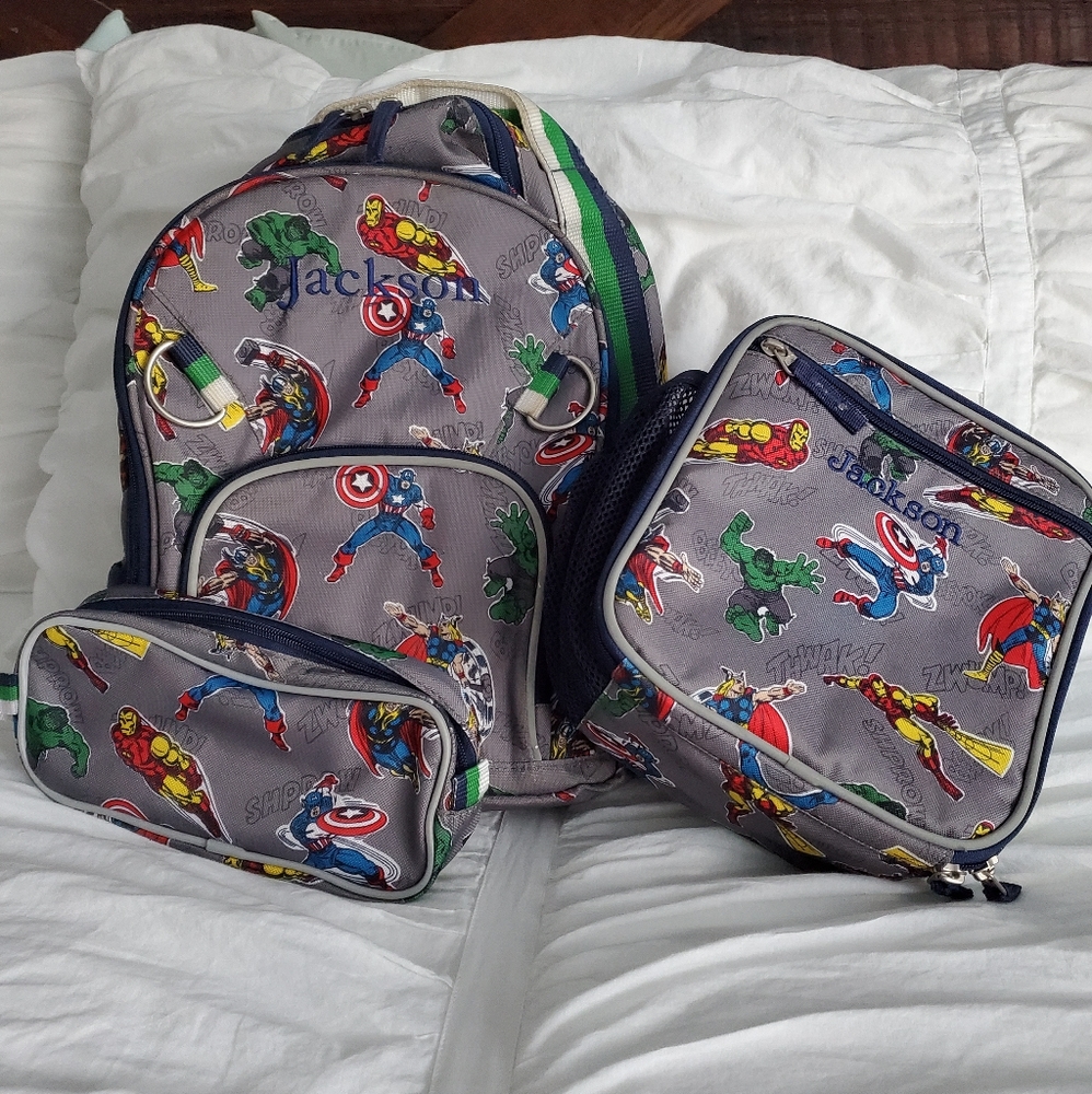Pottery Barn Super Heroes Bookbag Bundle